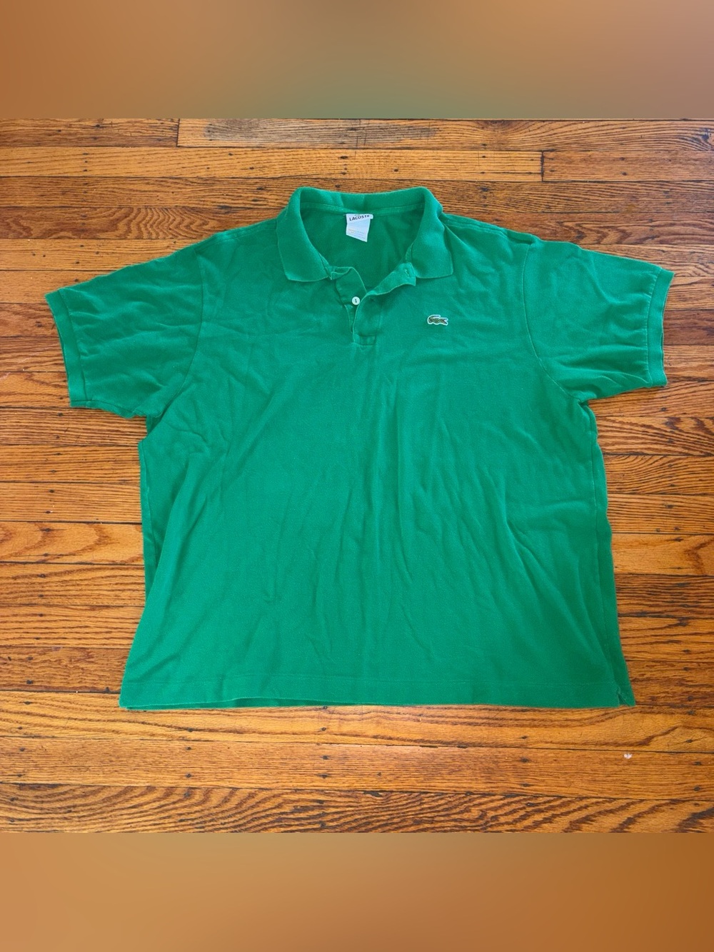 Lacoste Men’s Bright Green Polo Shirt with Crocodile Logo